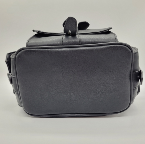 CHRISTIAN LACROIX | faux/ vegan leather camera saddle shoulder bag purse - Picture 5 of 11